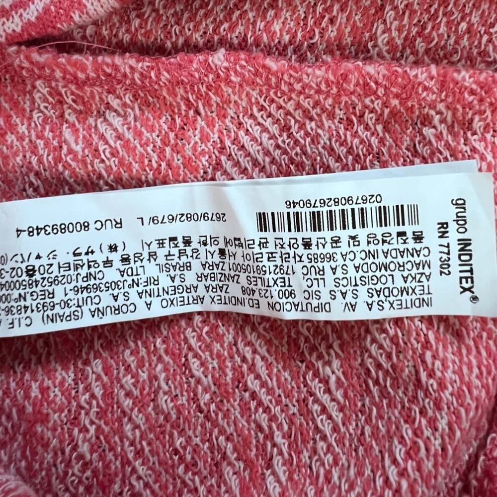 ZARA Pink Zebra Print Shorts Sz L - Picture 7 of 8